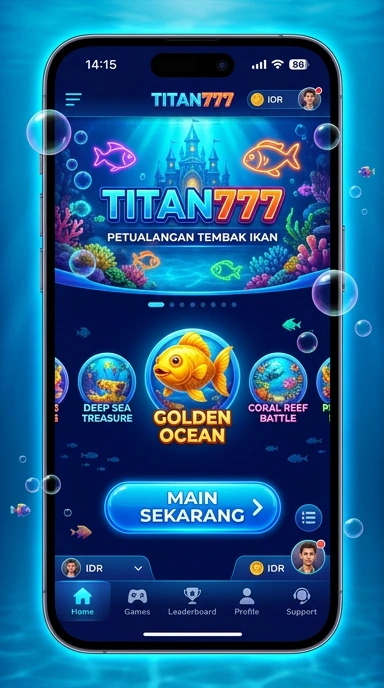 Tampilan antarmuka titan777 yang bersih dan modern.